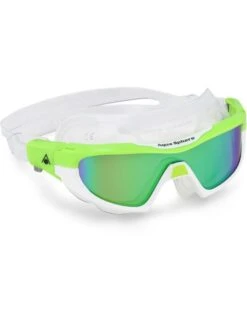 Aqua Sphere Vista Pro Titanium Mirror Goggles - Green & White 13 Aqua Sphere Vista Pro Titanium Mirror Goggles - Green & White -Aqua Fit Wear aqua sphere vista pro titanium mirror goggles green white 187030