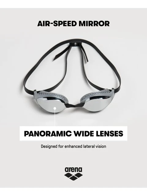 Arena Airspeed Mirror Goggles - Silver & White 14 Arena Airspeed Mirror Goggles - Silver & White - Image 12