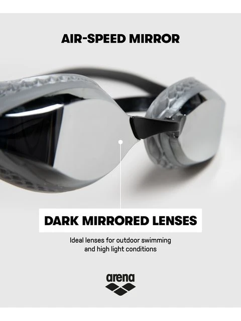 Arena Airspeed Mirror Goggles - Silver & White 15 Arena Airspeed Mirror Goggles - Silver & White - Image 13