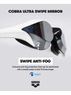 Arena Cobra Ultra Swipe Mirror Goggles - Silver & Pink -Aqua Fit Wear arena cobra ultra swipe mirror goggles silver pink 002507 590 12