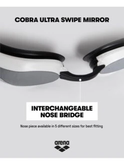 Arena Cobra Ultra Swipe Mirror Goggles - Silver & Pink -Aqua Fit Wear arena cobra ultra swipe mirror goggles silver pink 002507 590 18