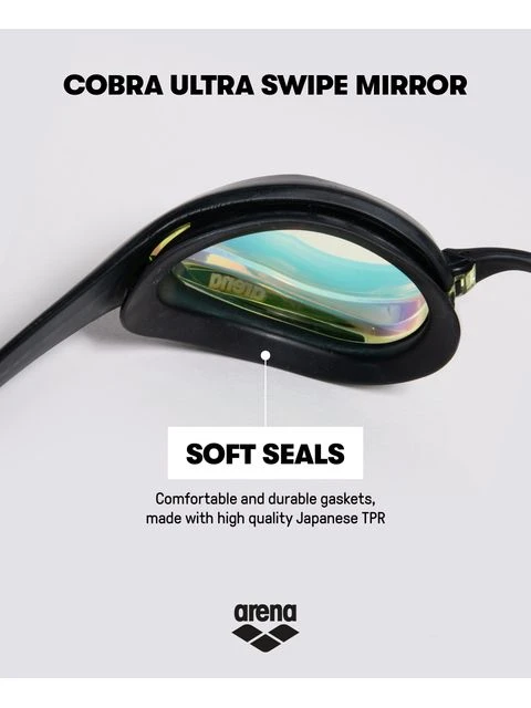 Arena Cobra Ultra Swipe Mirror Goggles - Yellow & Pink 9 Arena Cobra Ultra Swipe Mirror Goggles - Yellow & Pink - Image 7