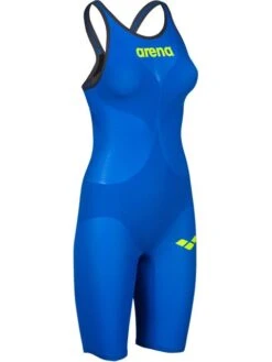 Arena Powerskin Carbon Air 2 Kneelength - Blue, Grey & Yellow -Aqua Fit Wear arena powerskin carbon air 2 kneelength blue grey yellow 001128 853 7