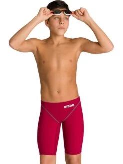 Arena Powerskin ST 2.0 Junior Jammers - Deep Red -Aqua Fit Wear arena powerskin st 20 junior jammers deep red 2a958 401 8