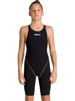 Arena Powerskin ST 2.0 Junior Kneelength - Black -Aqua Fit Wear arena powerskin st 20 junior kneelength black 2a956 50 7