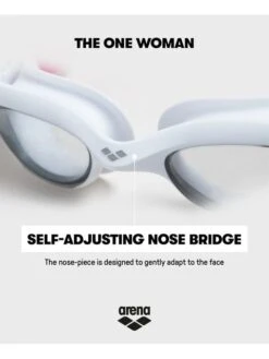 Arena The One Woman Smoke Goggles - White -Aqua Fit Wear arena the one woman smoke goggles white 002756 512 6