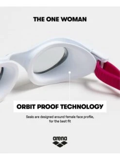 Arena The One Woman Smoke Goggles - White -Aqua Fit Wear arena the one woman smoke goggles white 002756 512 7