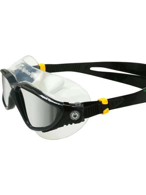 Aqua Sphere Vista Swim Mask - Titanium Silver Mirror/Dark Grey/Black 4 Aqua Sphere Vista Swim Mask - Titanium Silver Mirror/Dark Grey/Black - Image 2