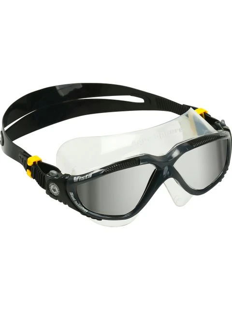 Aqua Sphere Vista Swim Mask - Titanium Silver Mirror/Dark Grey/Black 6 Aqua Sphere Vista Swim Mask - Titanium Silver Mirror/Dark Grey/Black - Image 4