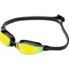 Aqua Sphere Xceed Goggles - Yellow Titanium Mirror/Black/Black -Aqua Fit Wear black 192290