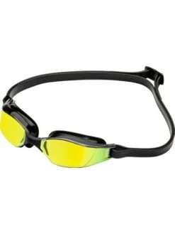 Aqua Sphere Xceed Goggles - Yellow Titanium Mirror/Black/Black