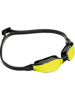 Aqua Sphere Xceed Goggles - Yellow Titanium Mirror/Black/Black -Aqua Fit Wear black 192290 3