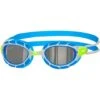 Zoggs Predator Titanium Goggles - Smoke/Green/Silver/Blue -Aqua Fit Wear blue 461065siblmsmr
