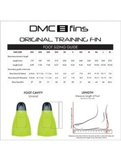 DMC Fins Original Fins - Blue/Charcoal 9 DMC Fins Original Fins - Blue/Charcoal -Aqua Fit Wear charcoal dmco bc 5
