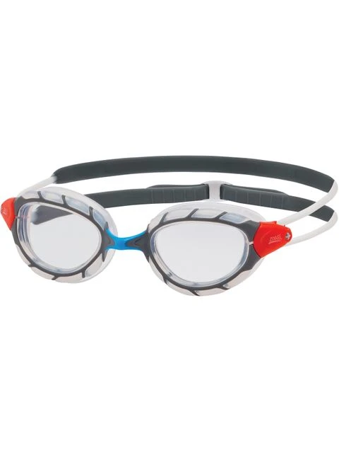Zoggs Predator Goggles Small Fit - Clear/Grey/Clear 3 Zoggs Predator Goggles Small Fit - Clear/Grey/Clear