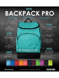 Engine Backpack Pro - Coral -Aqua Fit Wear engine backpack pro coral 126355 4
