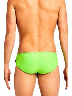Engine Club Cut Pool Briefs - Fluro Green -Aqua Fit Wear engine club cut pool briefs fluro green rscc fg 3
