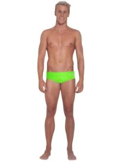 Engine Club Cut Pool Briefs - Fluro Green -Aqua Fit Wear engine club cut pool briefs fluro green rscc fg 5