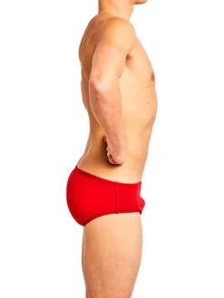 Engine Club Cut Pool Briefs - Red -Aqua Fit Wear engine club cut pool briefs red rscc re 3