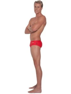 Engine Club Cut Pool Briefs - Red -Aqua Fit Wear engine club cut pool briefs red rscc re 4