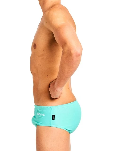 Engine Club Cut Pool Briefs - Turquoise 4 Engine Club Cut Pool Briefs - Turquoise - Image 2