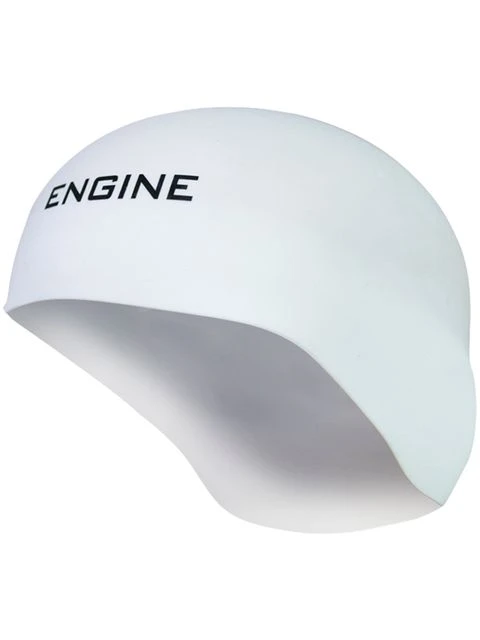 Engine Dome Race Swim Cap - White 3 Engine Dome Race Swim Cap - White