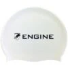 Engine Solid Swim Cap - White -Aqua Fit Wear engine solid swim cap white rcssw