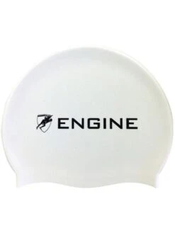 Engine Solid Swim Cap - White
