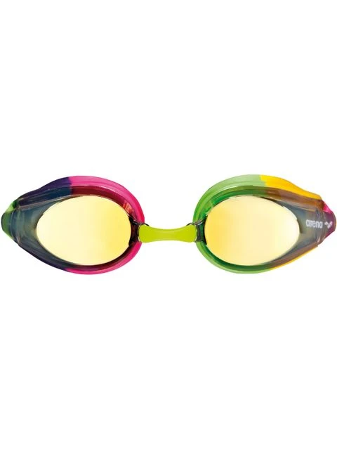 Arena Tracks Junior Mirrored Goggles - Violet/Fuchsia/Green 4 Arena Tracks Junior Mirrored Goggles - Violet/Fuchsia/Green - Image 2