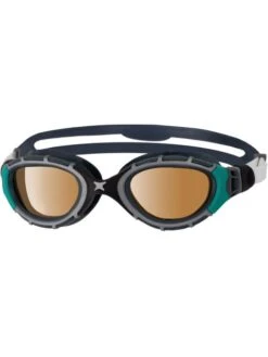 Zoggs Predator Flex Polarized Ultra Goggles Small Fit - Polarized Copper/Black/Green