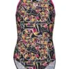 Arena Lightdrop Back One Piece - Freak Rose/Multi 2 Arena Lightdrop Back One Piece - Freak Rose/Multi -Aqua Fit Wear multi 005086 950
