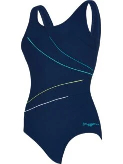 Zoggs Macmasters Scoopback One Piece - Navy/Petrol