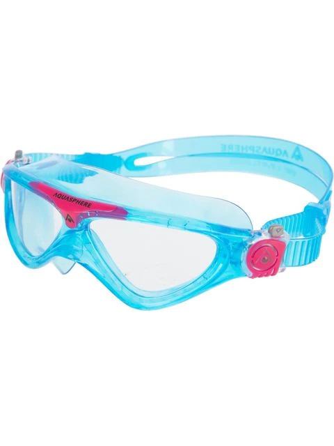 Aqua Sphere Vista Junior Swim Mask - Clear/Turquoise/Pink 3 Aqua Sphere Vista Junior Swim Mask - Clear/Turquoise/Pink