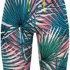 Q Swimwear Jammers - Pink Palm -Aqua Fit Wear q swimwear pink palm jammers qsppm