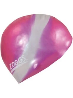 Zoggs Multicolour Swim Cap - Pink/Silver