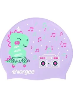 Vorgee Junior Character Swim Cap - Dancing Dino