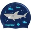 Vorgee Junior Character Swim Cap - Shark -Aqua Fit Wear vorgee swim cap shark 808206 sh
