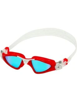 Aqua Sphere Kayenne Goggles Compact Fit - Blue Titanium Mirror/Red/White