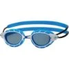 Zoggs Predator Goggles Small Fit - Tint Smoke/Blue/White -Aqua Fit Wear white 461037 blwhtsms