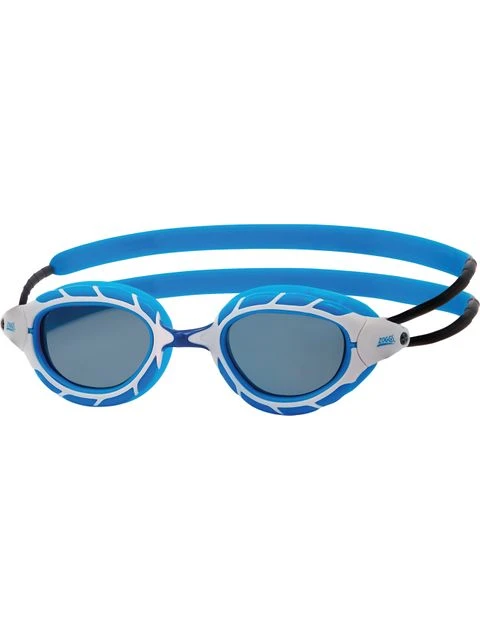 Zoggs Predator Goggles Small Fit - Tint Smoke/Blue/White 3 Zoggs Predator Goggles Small Fit - Tint Smoke/Blue/White