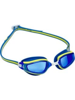Aqua Sphere Fastlane Goggles - Blue Tint/Blue/Yellow -Aqua Fit Wear yellow 193050 2