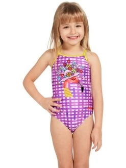 Zoggs Crossback One Piece - Flamingo -Aqua Fit Wear zoggs crossback one piece flamingo 463632 flmg 2