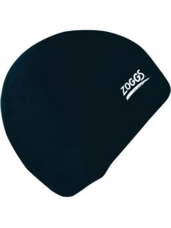 Zoggs Junior Plain Swim Cap - Black