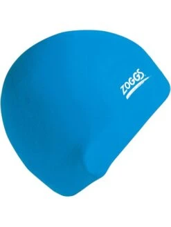 Zoggs Junior Plain Swim Cap - Blue