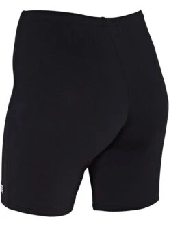 Zoggs Mackenzie Mid-Thigh Shorts - Black -Aqua Fit Wear zoggs mackenzie mid thigh shorts black 462530bk 1