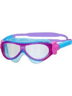 Zoggs Phantom Kids Swim Mask - Clear/Purple/Light Blue