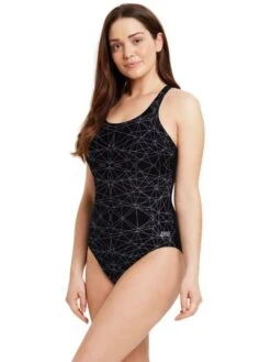 Zoggs Powerback One Piece - Warrego -Aqua Fit Wear zoggs powerback one piece warrego 462555warr 3