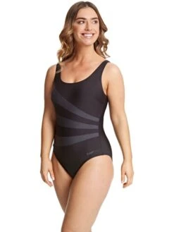 Zoggs Sandon Womens Eco One Piece 12 Zoggs Sandon Womens Eco One Piece -Aqua Fit Wear zoggs sandon womens eco one piece 1204190 7