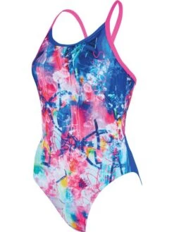 Zoggs Sprintback One Piece - Grafitti Rose