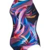 Zoggs Y-Closeback One Piece - Colour Flow -Aqua Fit Wear zoggs y closeback one piece colour flow 462367 clfw